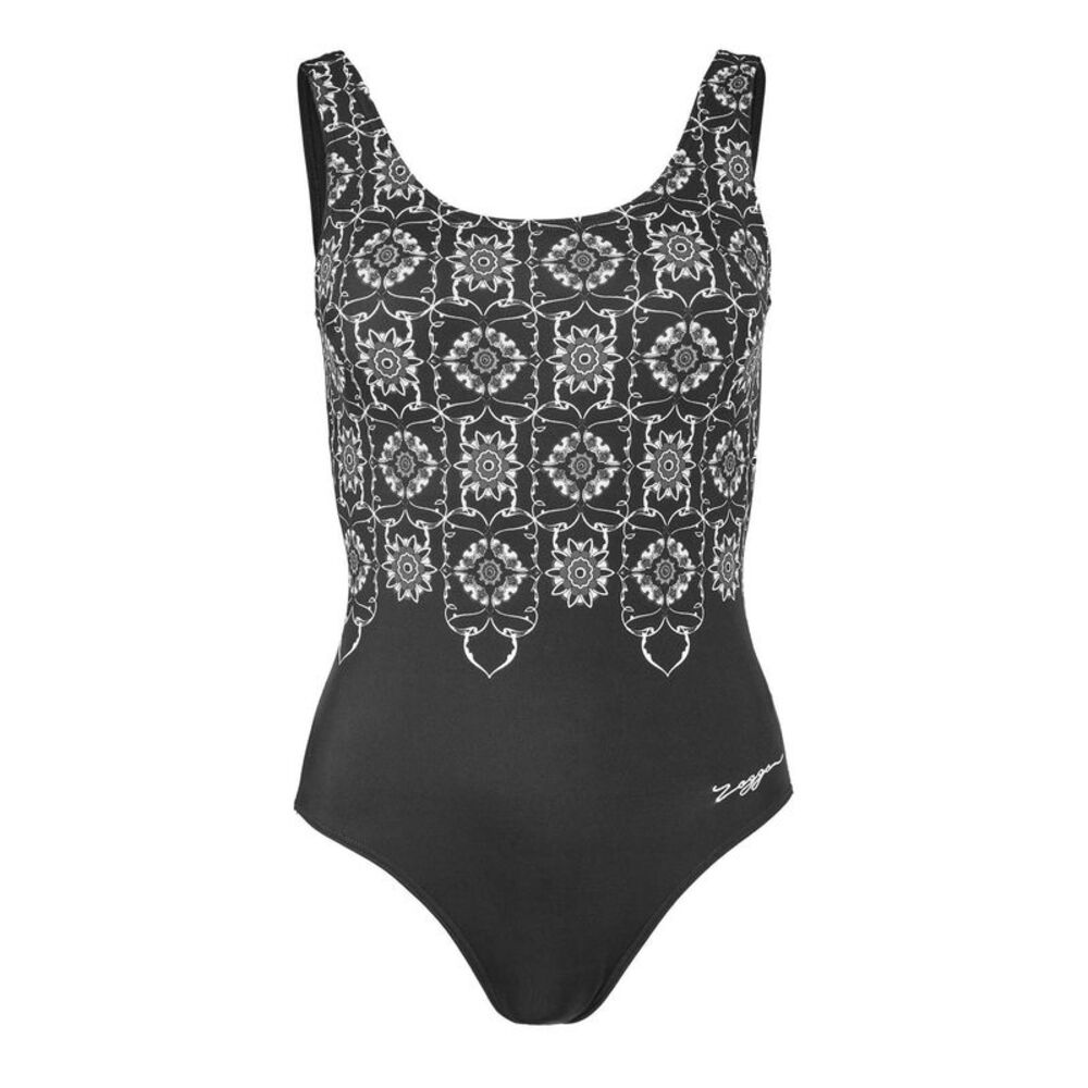 Zoggs Womens/Ladies Sacred Craft Scoopback One Piece Bathing Suit / Black